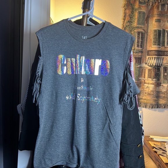 Gray t shirt Culture is free struggle sold separately - Picture 2 of 3
